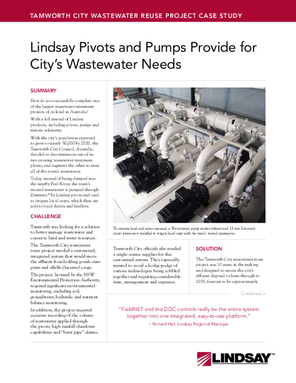 Tamworth City Wastewater Reuse Project 