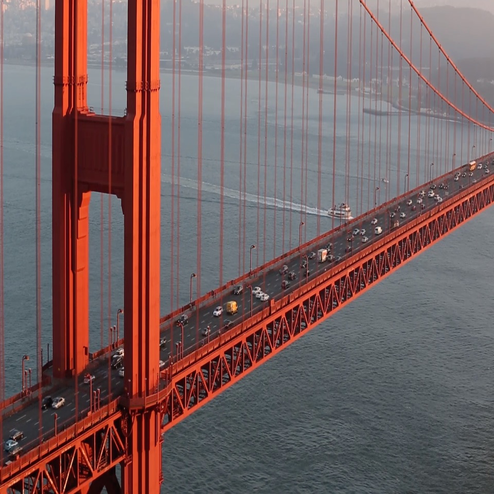 Un puente Golden Gate más seguro con Road Zipper.