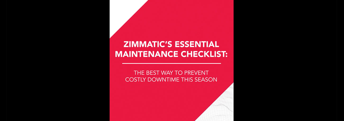Zimmatic's Essential Maintenance Checklist