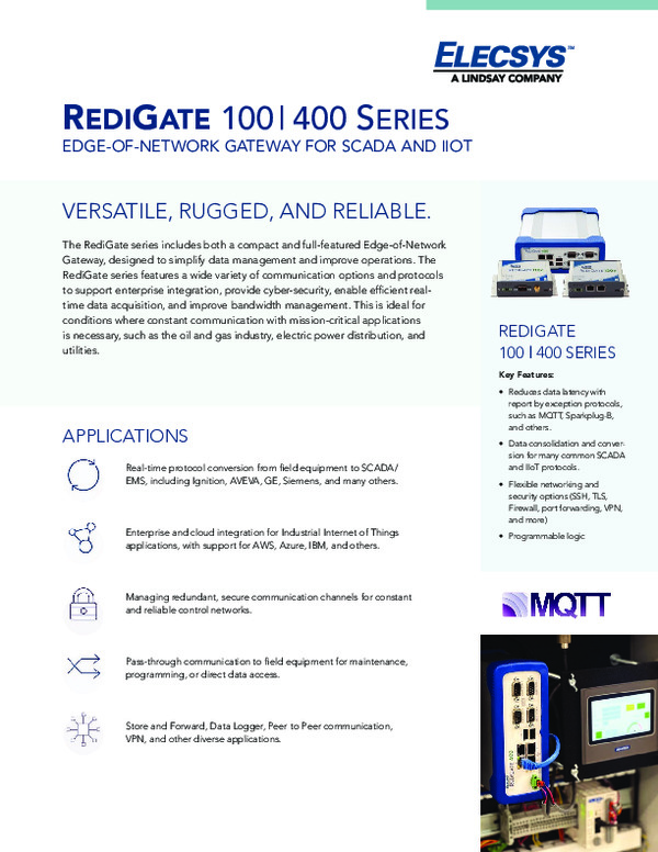 Elecsys RediGate 100 & 400 Series