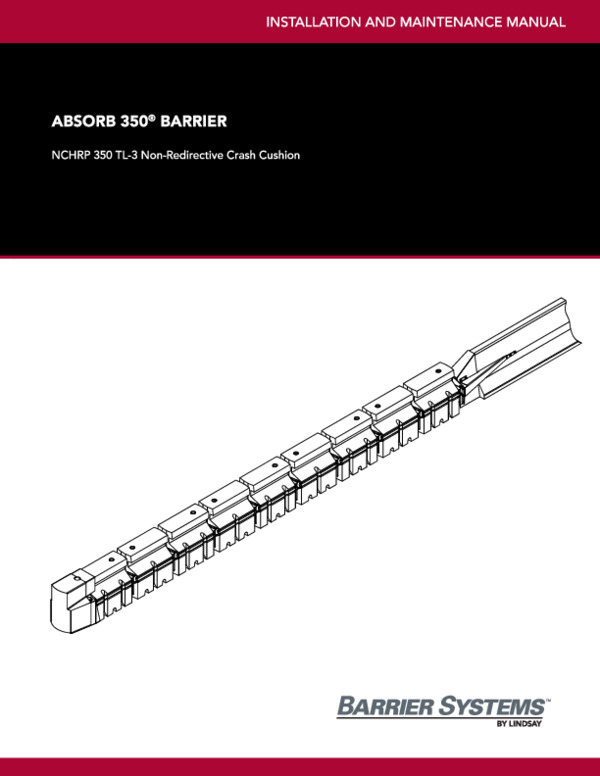 ABSORB 350 Barrier Installation Manual