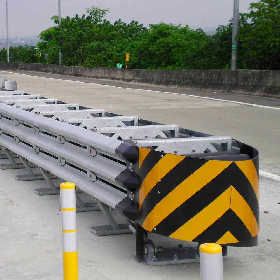 Protect against road hazards with Barrier Systems crash cushion and impact attenuator solutions