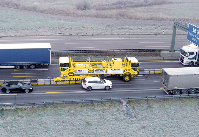 Germany A9 Road Zipper Construction Case Study