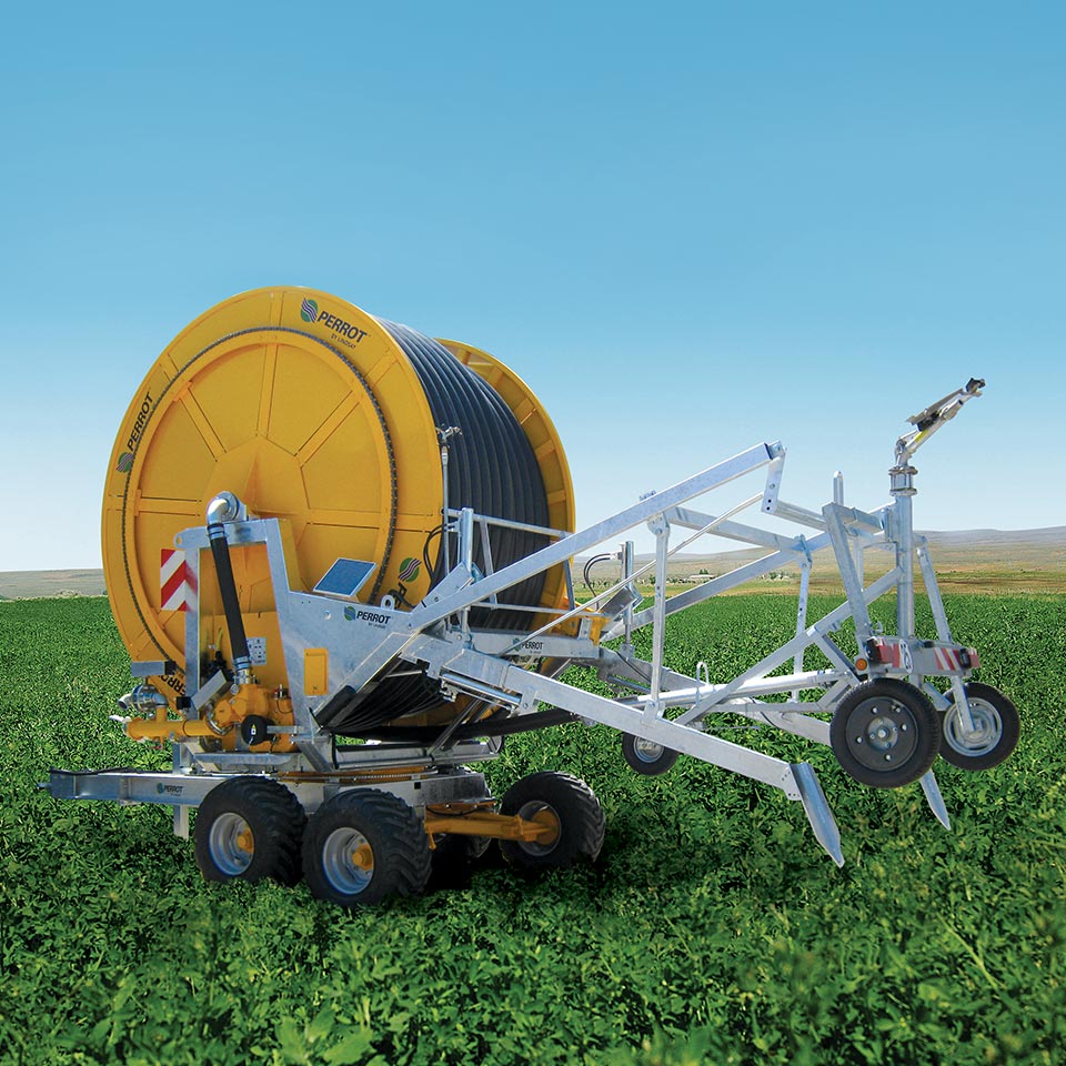 Hose reels designed for European agriculture.